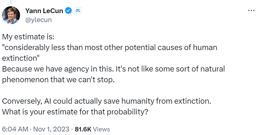 Big bosses are arguing over the newly issued AI regulatory order in the United States, triggering a controversy on the level of human extinction