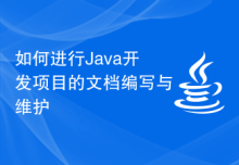 如何进行Java开发项目的文档编写与维护