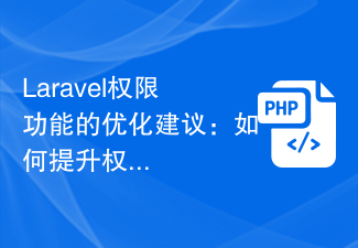 Suggestions d'optimisation pour la fonction d'autorisation de Laravel : comment améliorer les performances et la vitesse de réponse de la vérification des autorisations