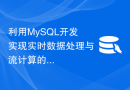 利用MySQL开发实现实时数据处理与流计算的项目经验探讨