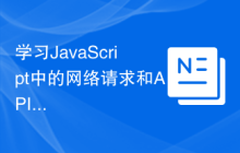 学习JavaScript中的网络请求和API调用