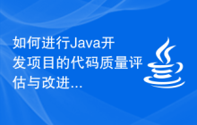 如何进行Java开发项目的代码质量评估与改进