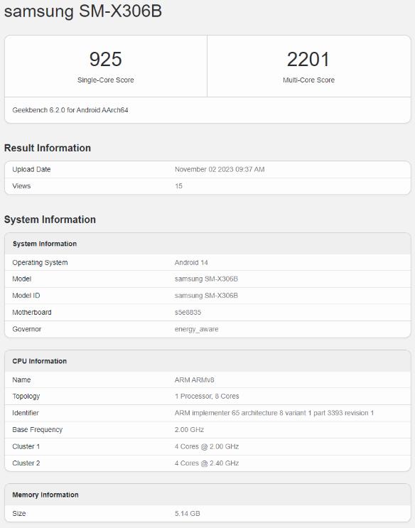 三星Galaxy Tab Active 5在GeekBench中曝光：即将推出的性能之选