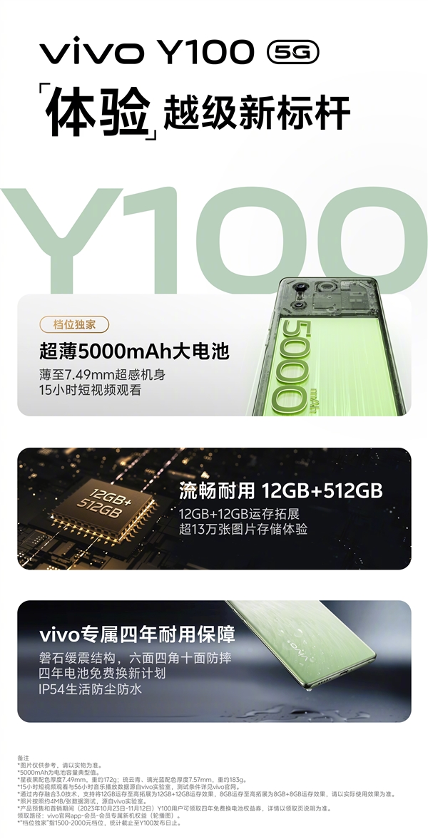 vivo Y100千元新品：高颜值轻薄机身惊艳登场