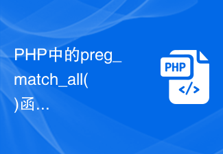 Fonction preg_match_all() en PHP : Comment faire correspondre plusieurs chaînes à l'aide d'expressions régulières