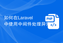 如何在Laravel中使用中间件处理异常