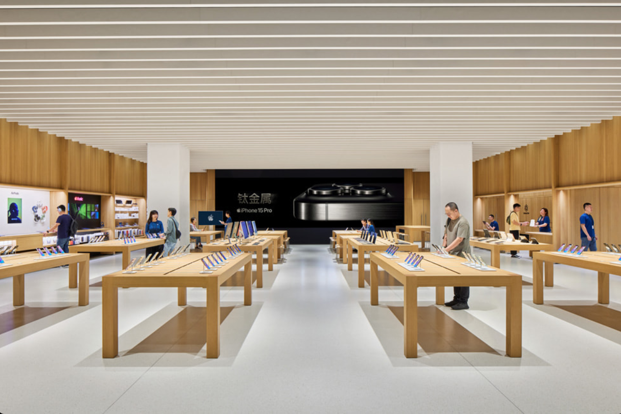 Apple 温州万象城零售店现已正式开业，这是苹果在温州的第一家以及浙江省的第四家零售店