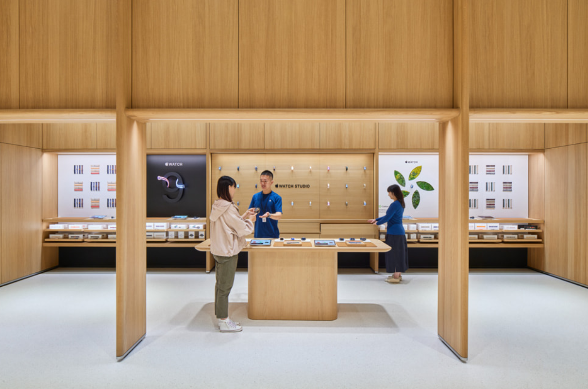 Apple 温州万象城零售店现已正式开业，这是苹果在温州的第一家以及浙江省的第四家零售店