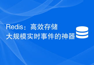 Redis：高效存储大规模实时事件的神器