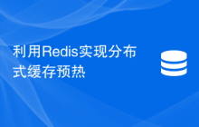 利用Redis实现分布式缓存预热