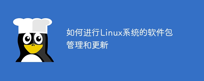 So verwalten und aktualisieren Sie Softwarepakete auf Linux-Systemen