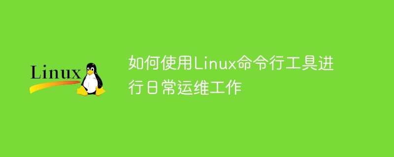 일상적인 운영 및 유지 관리 작업에 Linux 명령줄 도구를 사용하는 방법