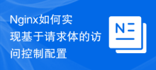 Wie Nginx die auf Anforderungstexten basierende Zugriffskontrollkonfiguration implementiert