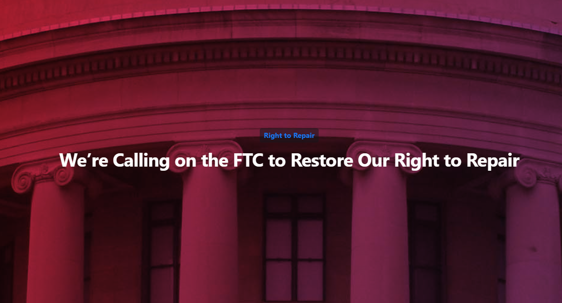 美国FTC应制定更强有力的维修权法规，以解除手机厂商设置的障碍 - iFixit发起请愿