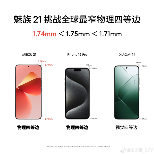 Penglihatan yang mengejutkan! Foto hadapan Meizu 21 terdedah, bezel ultra-sempit 1.74mm mendahului trend reka bentuk baharu