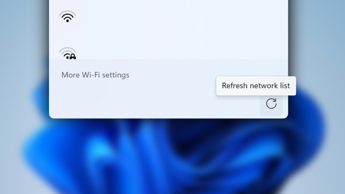Senarai WiFi dalam Windows 11 akan menerima butang muat semula Microsoft tidak lama lagi