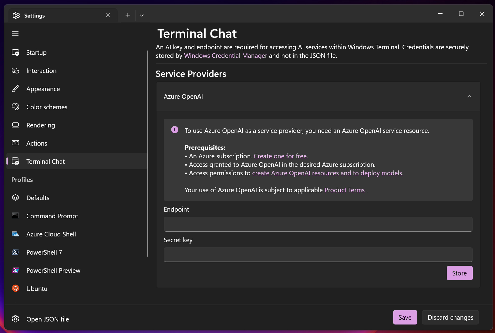 微软向使用 Canary 频道的 Windows Terminal 用户开放 AI 聊天体验