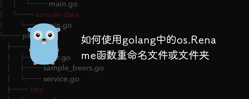 golang에서 os.Rename 함수를 사용하여 파일이나 폴더의 이름을 바꾸는 방법