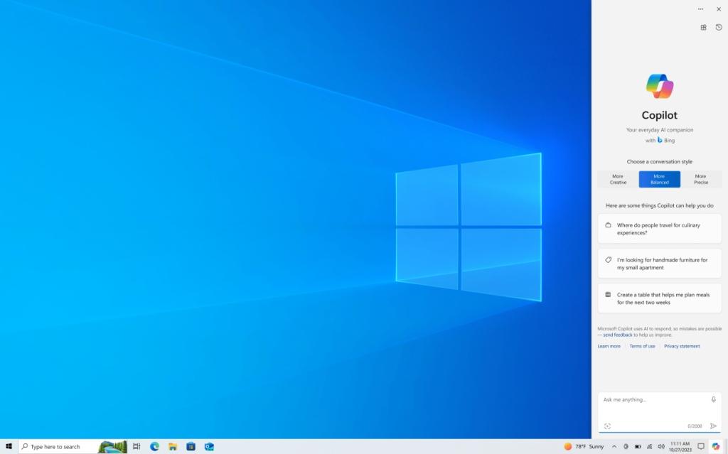 即将推出：微软Copilot AI将在Windows 10登场！获取详细信息和获得方法