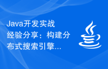 Java开发实战经验分享：构建分布式搜索引擎功能