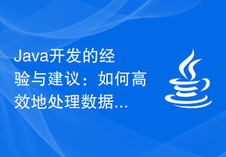 Experience and suggestions for Java development: How to deal with data structures and algorithms efficiently