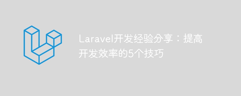 Laravel 開発経験の共有: 開発効率を向上させる 5 つのヒント