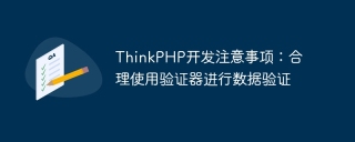 thinkphp开发注意事项:合理使用验证器进行数据验证