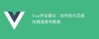 Vue 개발 팁: 페이지 로딩 속도와 성능을 최적화하는 방법