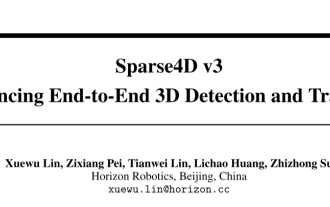 Sparse4D v3 is here! Advancing end-to-end 3D detection and tracking