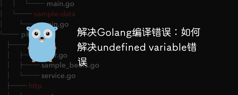 解决Golang编译错误：如何解决undefined variable错误