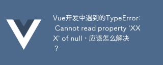 Vue开发中遇到的TypeError: Cannot read property \'XXX\' of null,应该怎么解决?