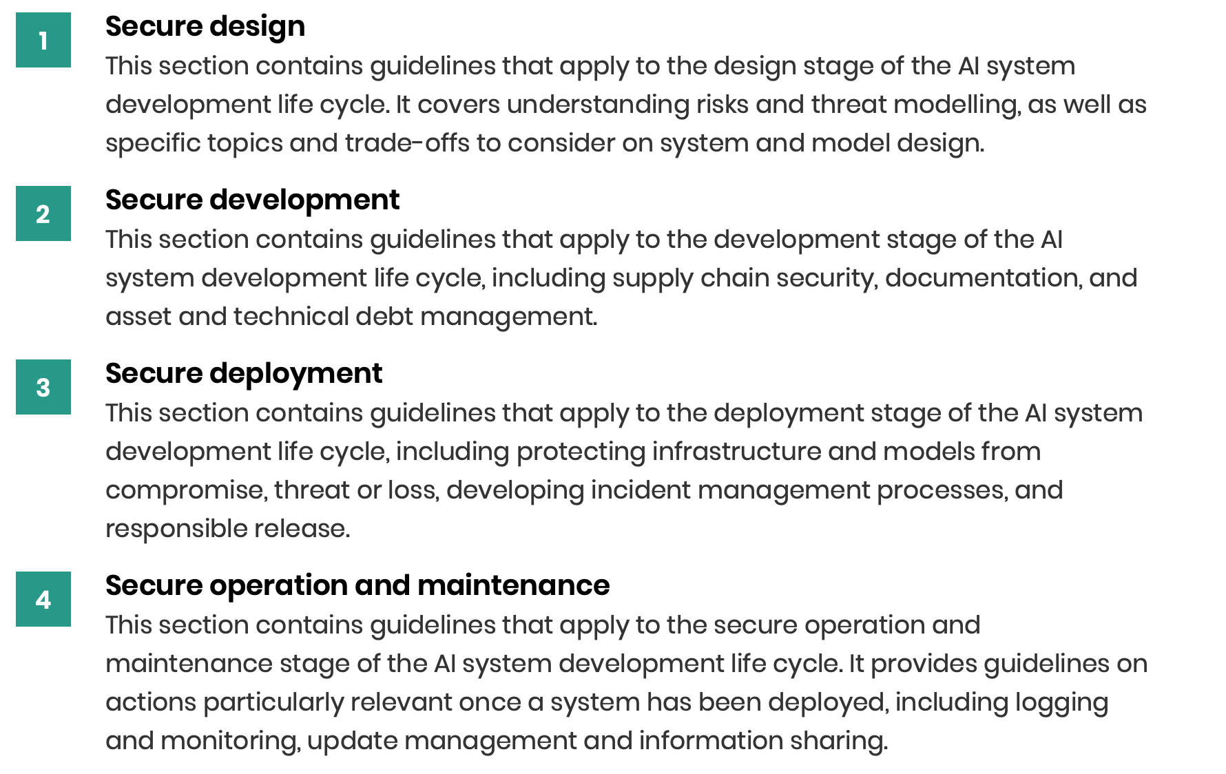 Das Vereinigte Königreich, die Vereinigten Staaten und andere Länder haben gemeinsam die „AI System Development Guidelines“ veröffentlicht, die als weltweit erster relevanter Sicherheitsstandard gelten.