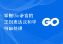 掌握Go语言的正则表达式和字符串处理