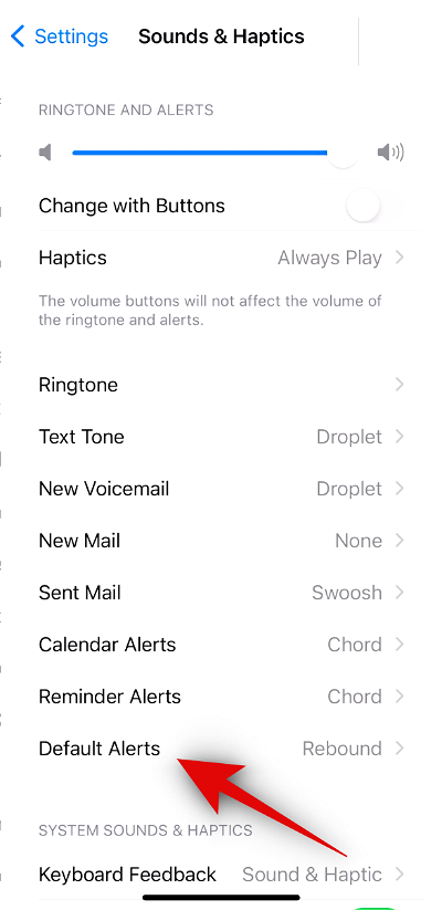 How to change the default alert tone on iPhone