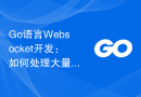 Go语言Websocket开发：如何处理大量并发连接