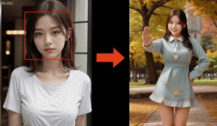 阿里再次创新：通过一句话和人脸即可实现《擦玻璃》舞蹈，服装背景自由切换！