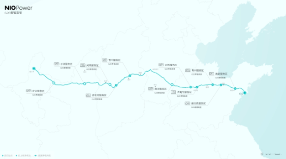 NIO : les réseaux déchange délectricité à haut débit G20 et G40 ont été ouverts avec succès, couvrant 19 grandes villes