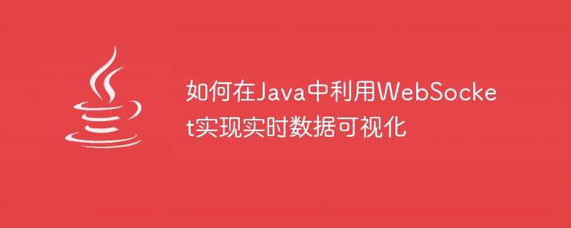 Java でのリアルタイム データ視覚化に WebSocket を活用する方法