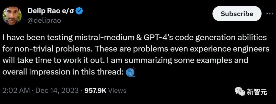 Mistral cooperates with Microsoft to bring a revolution to the small language model. Mistrals medium-sized code capabilities surpass GPT-4 and the cost is reduced by 2/3