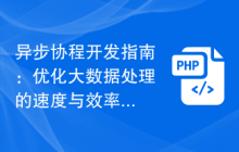 异步协程开发指南：优化大数据处理的速度与效率