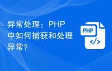 异常处理：PHP中如何捕获和处理异常？