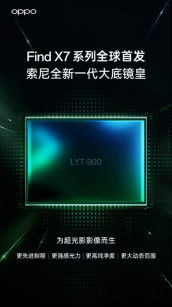 OPPO Find X7系列即将全球首发，配备强劲的索尼LYT-900影像传感器