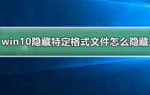 如何在Windows 10中隐藏特定文件格式