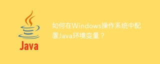 如何在Windows操作系统中配置Java环境变量?