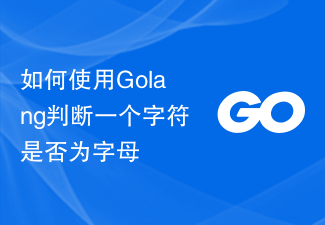 Golang を使用して文字が文字であるかどうかを判断する方法