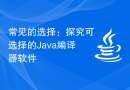 常见的选择：探究可选择的Java编译器软件