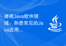 透视Java软件领域：熟悉常见的Java应用程序