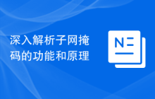 深入解析子网掩码的功能和原理