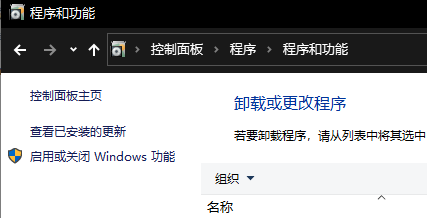 如何启用Win10中的IIS功能