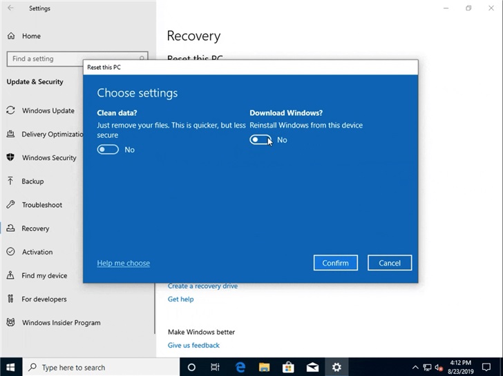 What are the feature updates of the latest version of win10